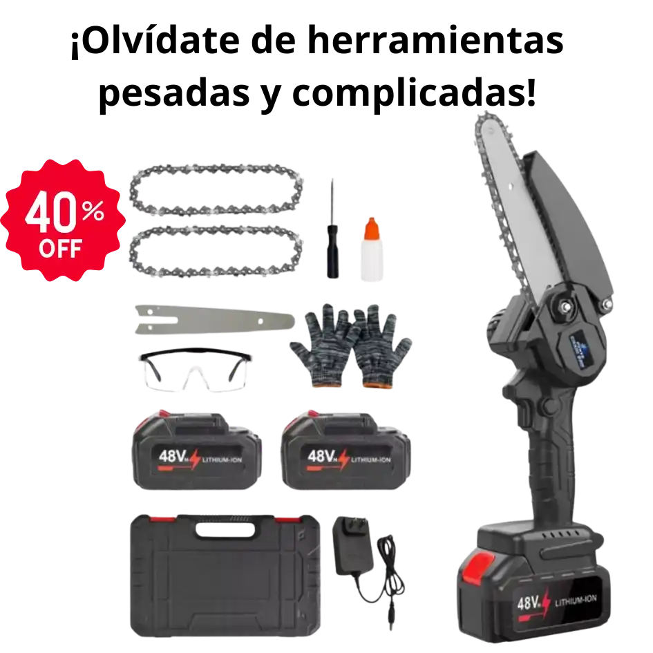 MotoSierra Eléctrica Inalámbrica.