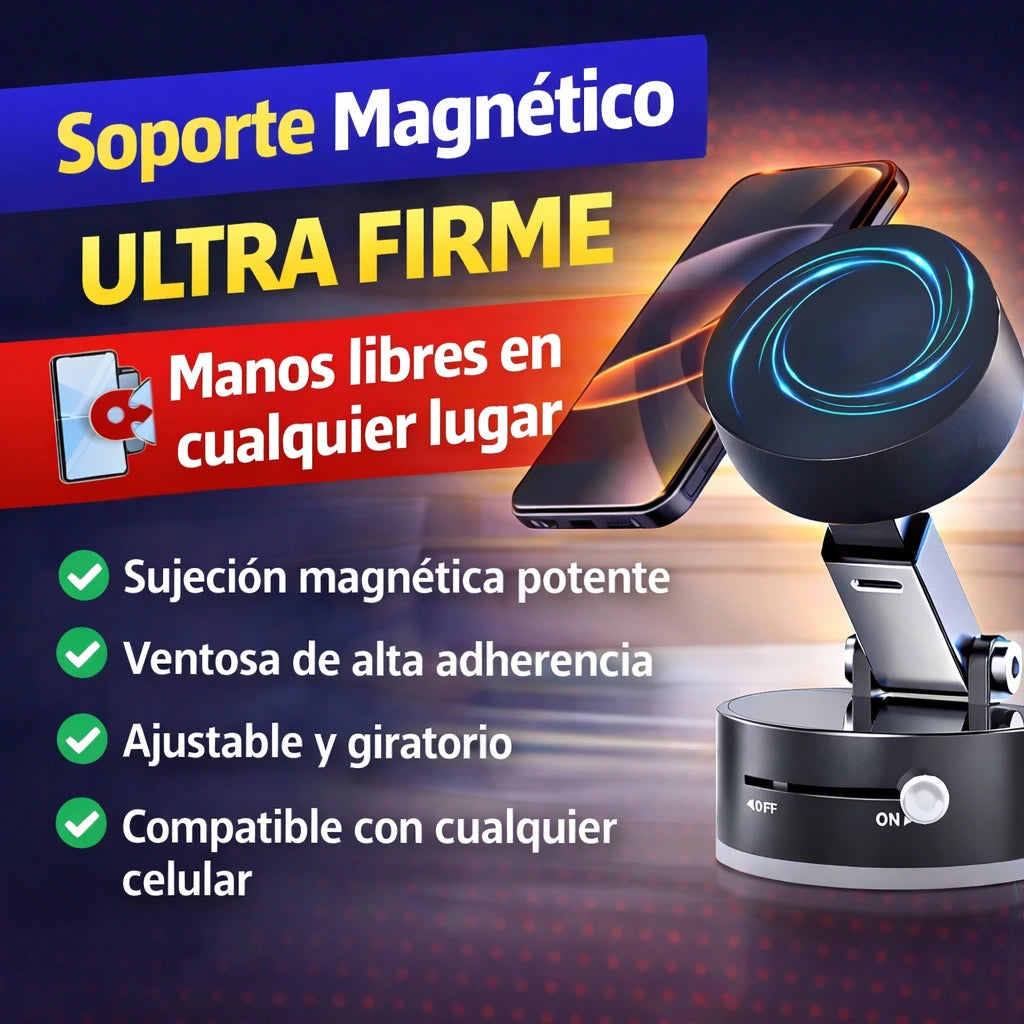 Soporte Magnetico Celular Con Ventosa