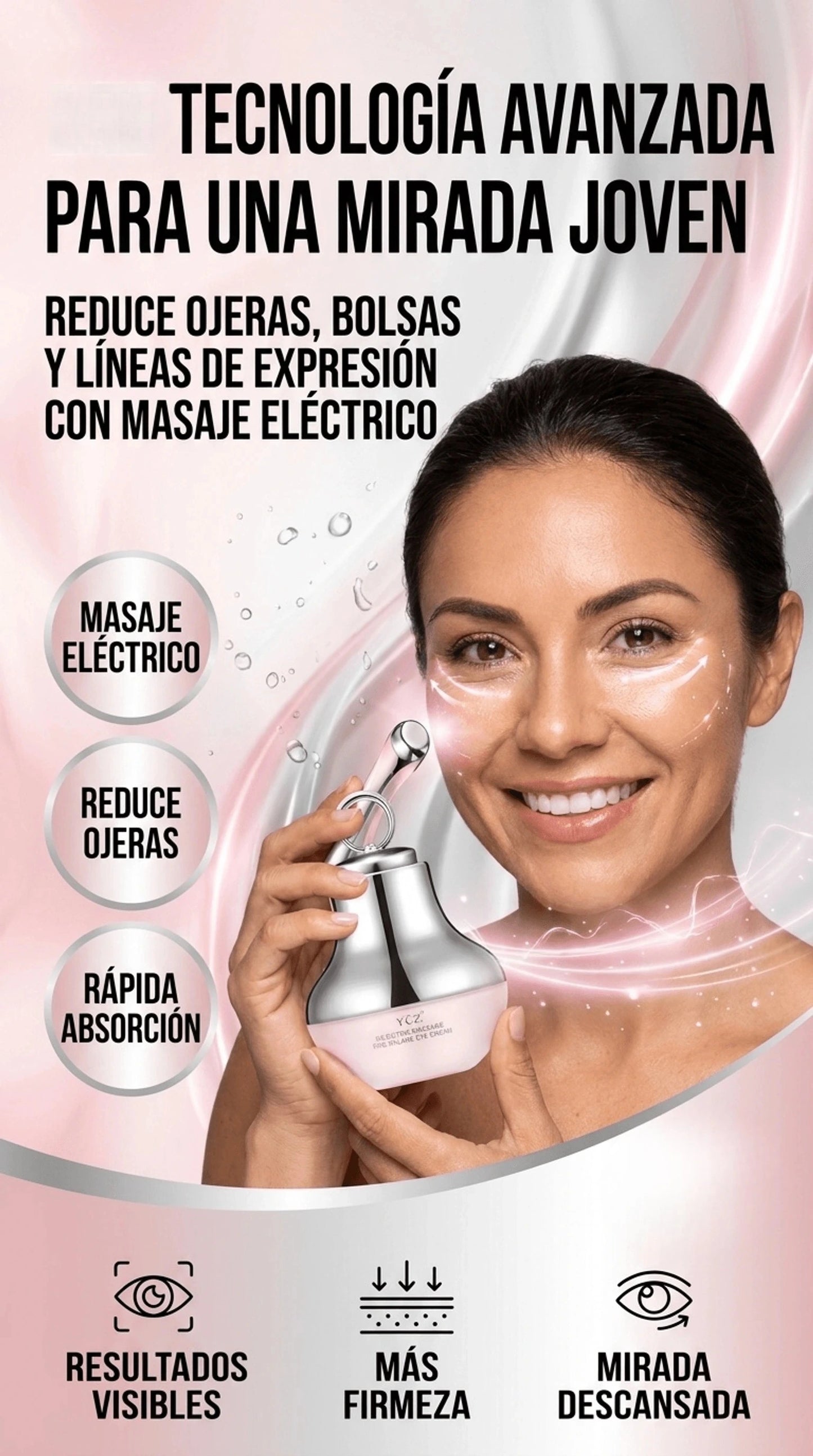 Crema de Ojos con Masaje Electrico