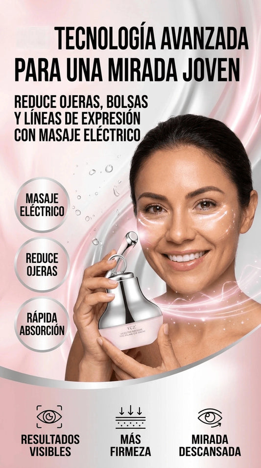 Crema de Ojos con Masaje Electrico
